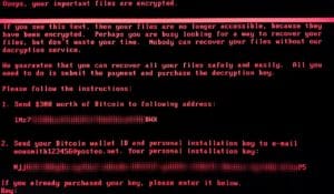 wannamore ransomware screenshot