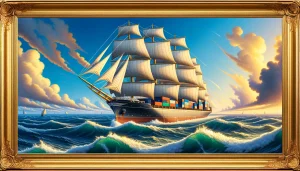 18th centurystyle container ship