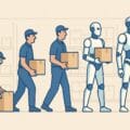 Evolution from warehouse worker to humanoid