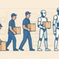 Evolution from warehouse worker to humanoid