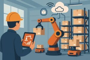 A warehouse worker empowered by automation